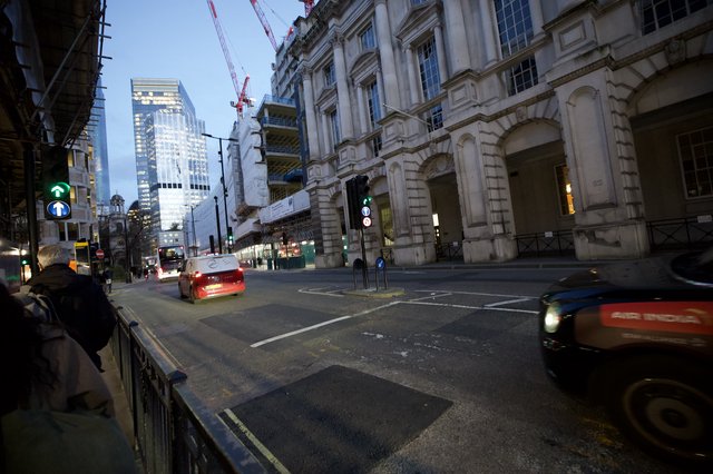 Evening Rush Hour in the City of London