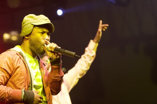 Solo Performance in Green Jacket