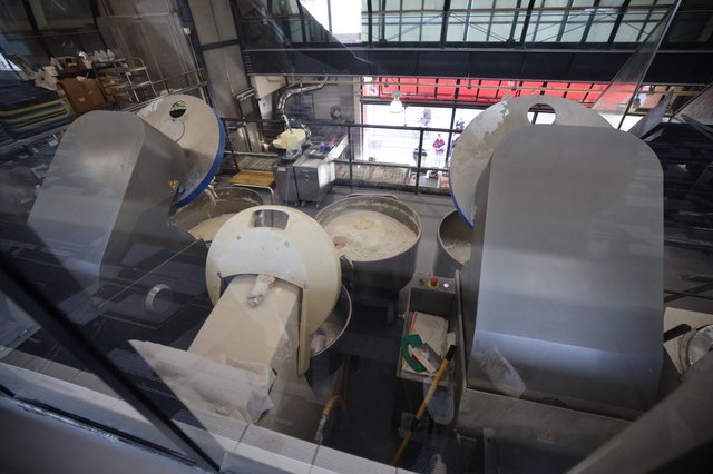 Industrial Brewing Vats from Elevated View