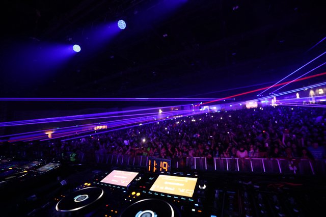DJ Booth View of Massive Wobbleland Festival Crowd