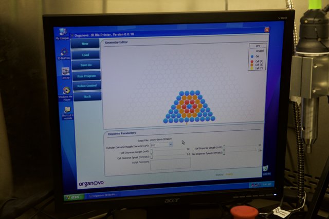 Program Running on Computer Screen