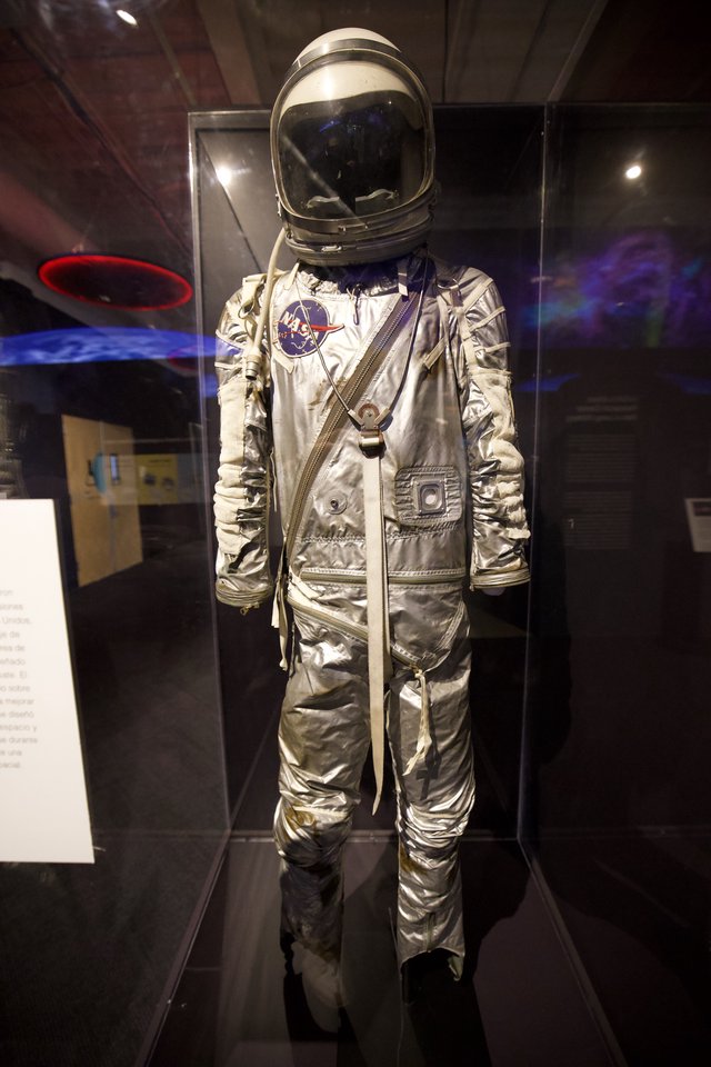 Vintage NASA Space Suit Display at Museum