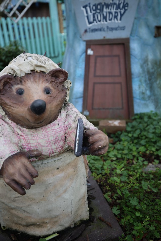 Weathered Hedgehog Figurine at Tiggy-Winkle Laundry