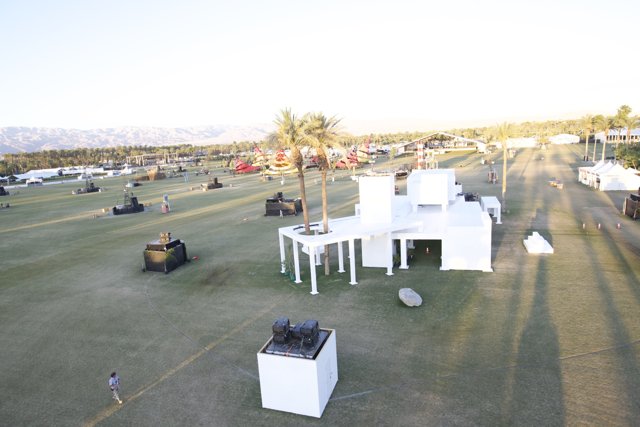 White Tent Dominates Coachella Skyline