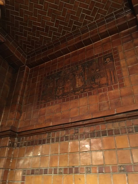 Intricate Tiles on the Kitchen Ceiling