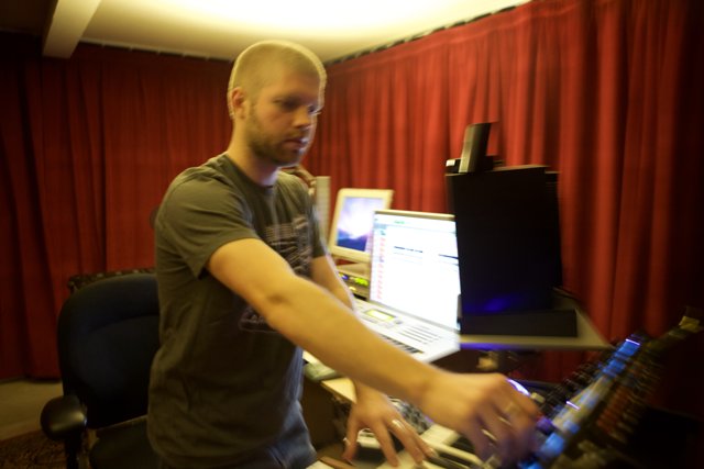 Morgan Page Mixing Music in 2010