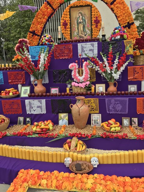 Purple and Orange Altar in Grand Park