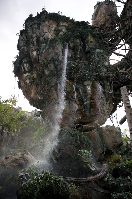 Majestic Waterfall Display at Disneyworld's Animal Kingdom
