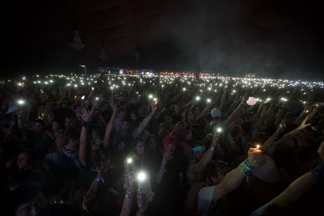 Phone Lights Up the Night at Coachella