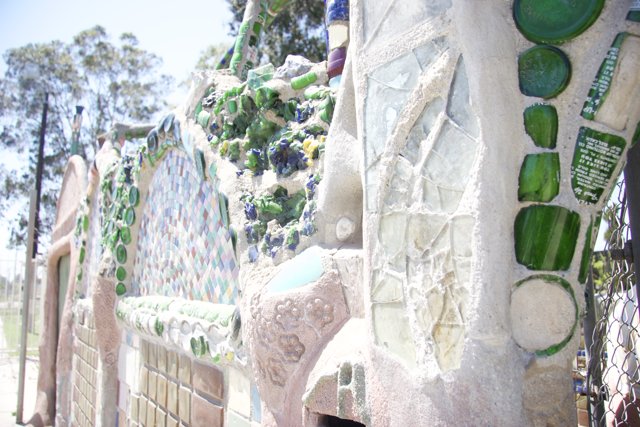 The Colorful Glass Bottle Wall