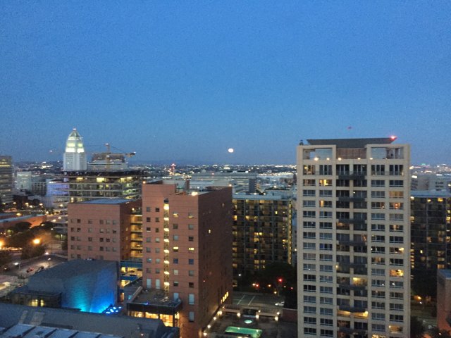 Moon Over the Metropolis