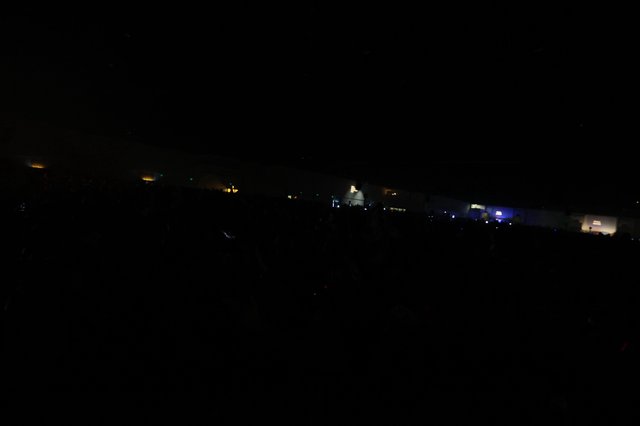 Wobbleland 2026 Night Festival Crowd in Darkness