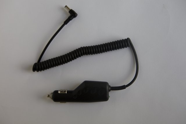 Black Car Charger with Cord