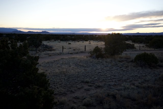 Desert Twilight Over New Mexico High Country