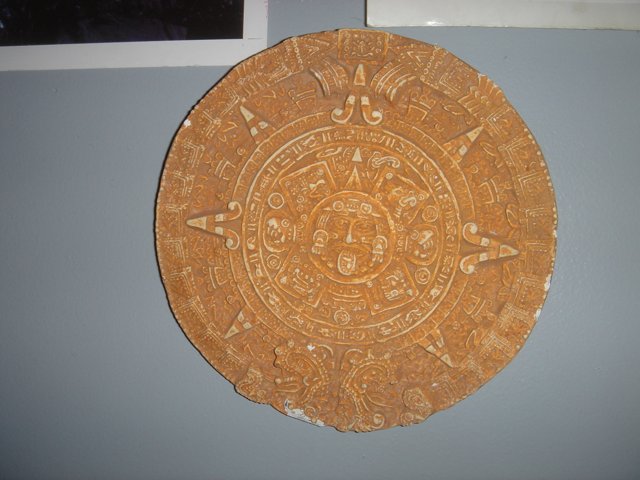 Wooden Plaque with Armor-Clad Figure