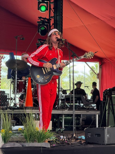 Electric Vibes in Red