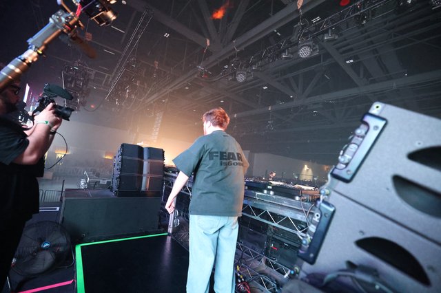 DJ Performs at Wobbleland Festival Stage Setup