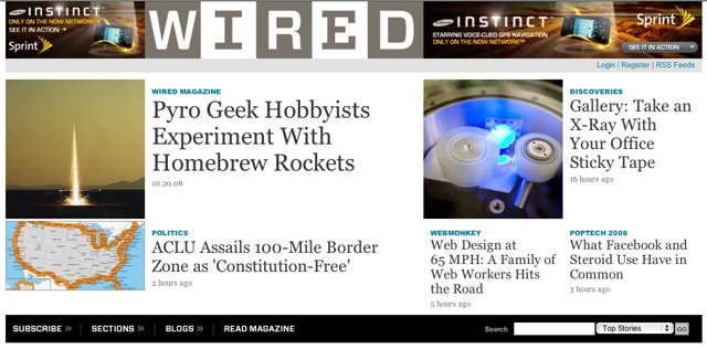 Wired Magazine Website: A Digital File Cabinet of Technology