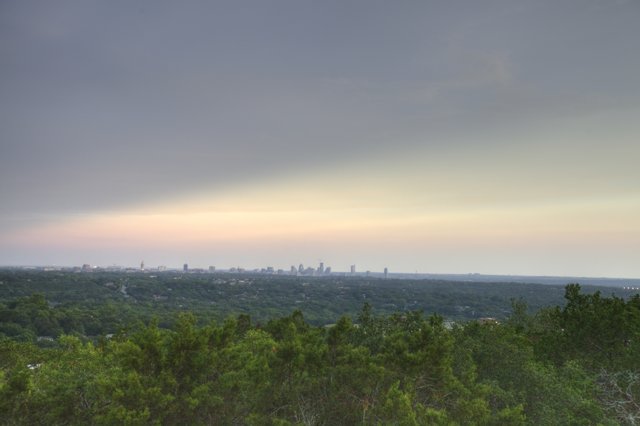 Austin Skyline at Sunset