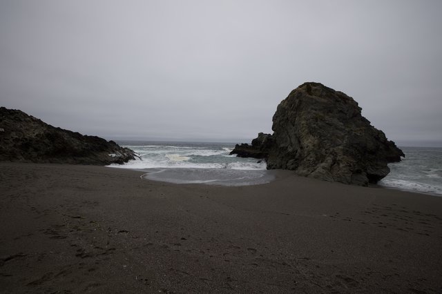 Moody Cove Beach with Towering Sea Stack