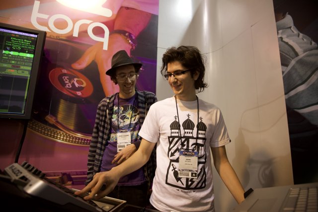 Two Men at the 2009 NAMM Convention