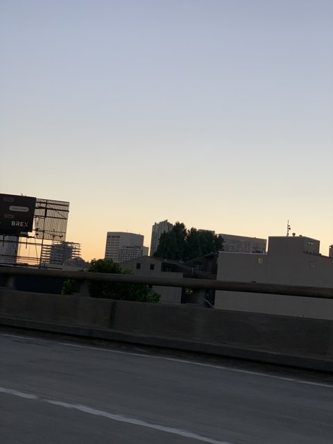 Urban Sunset on San Francisco's Freeway