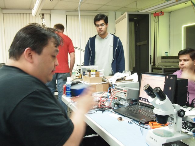 Working on Electronics in the Lab
