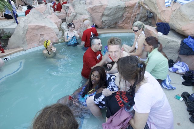 DefCon Pool Party Gathering in Las Vegas 2011