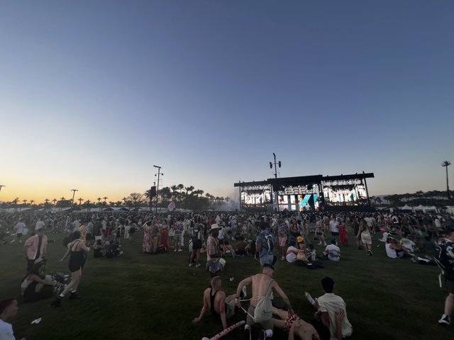 Sunset Concert Crowd at Empire Polo Club