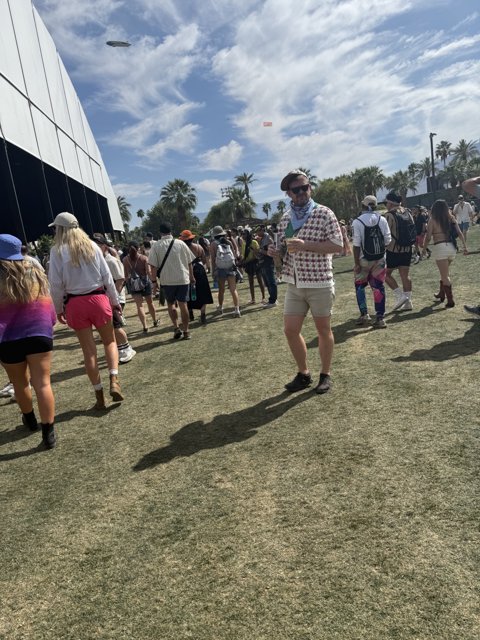Crowd and Clouds at Empire Polo Club