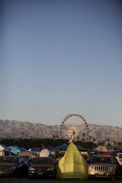 Camping fun at Coachella Fairground