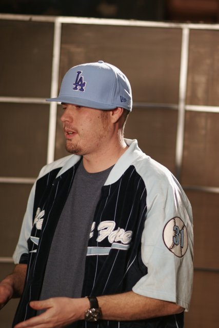 Deacon's Blue and White Baseball Jersey