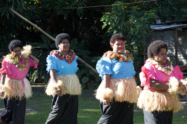 Grass Skirt Hula Dance