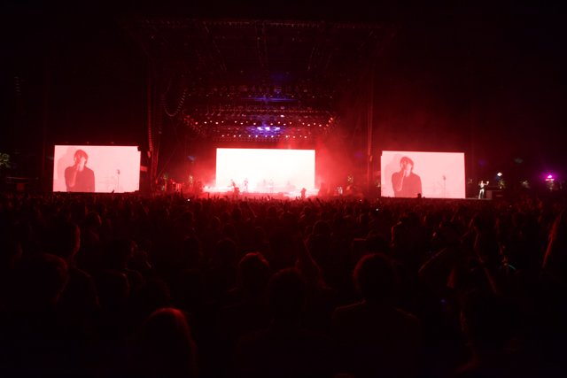 Red Lights and Rockin' Fans at Coachella