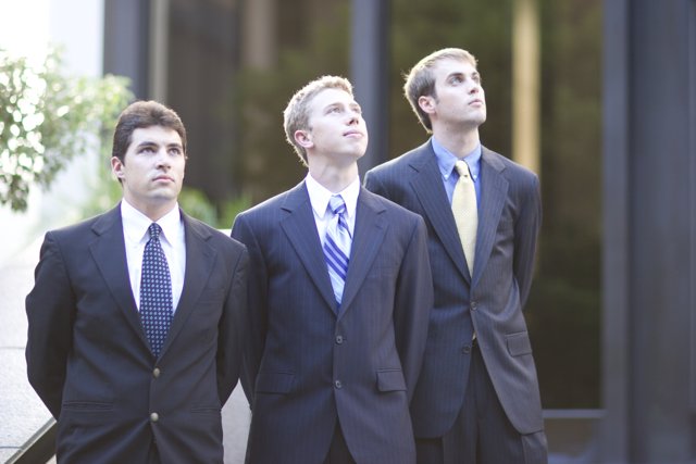 Three Men in Formal Wear