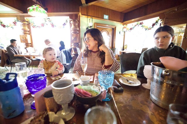 Family Dining at the Decorated Madonna Inn Restaurant