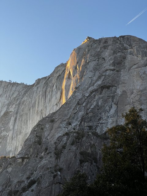 Sun-Kissed Yosemite Mountain