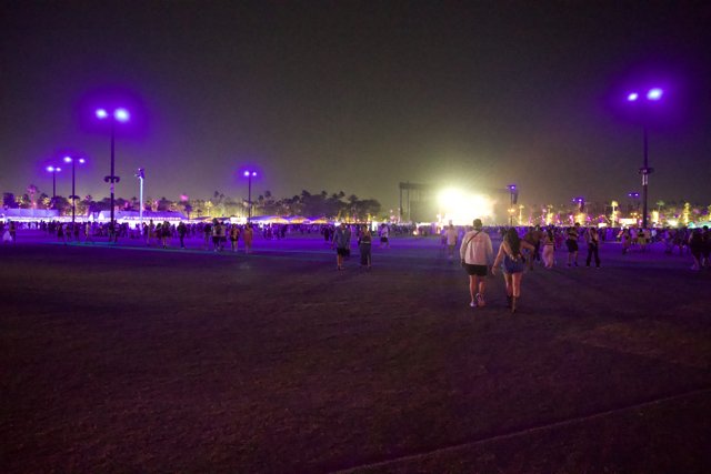 Under the Purple Sky: A Night at Coachella 2024