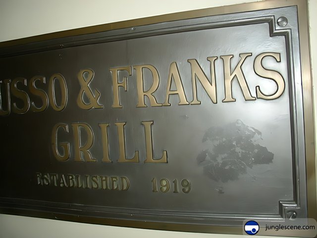 Fresno and Frank's Grill Plaque