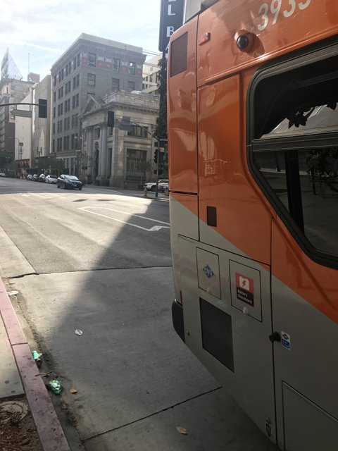 Parked Bus in the City