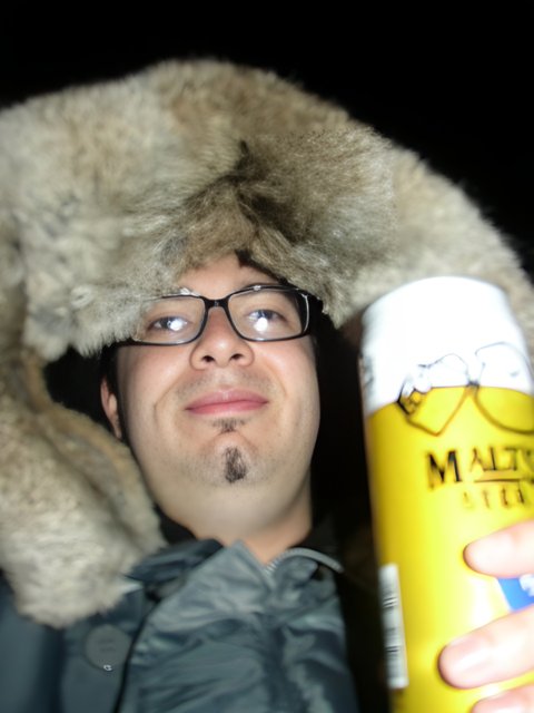 Fur Hat and Lager
