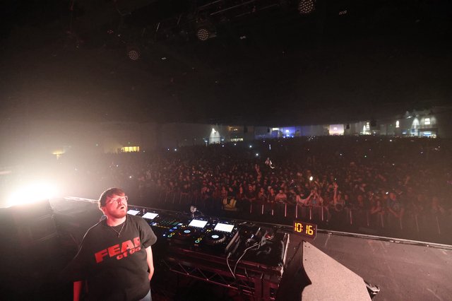 DJ Overlooks Massive Crowd at Wobbleland Festival