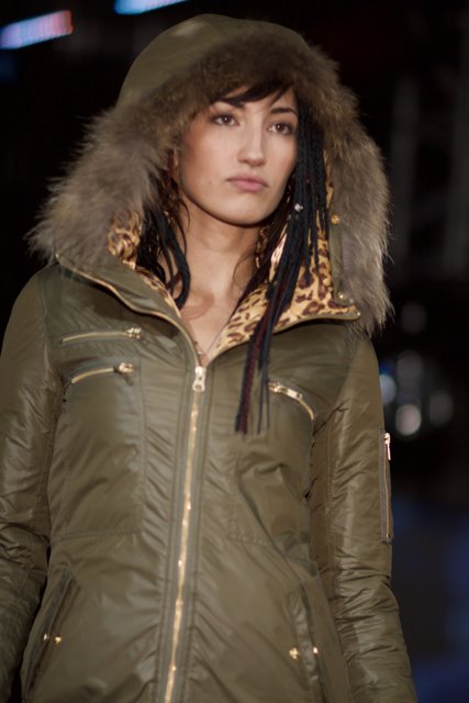Fashionable Fur-Lined Jacket