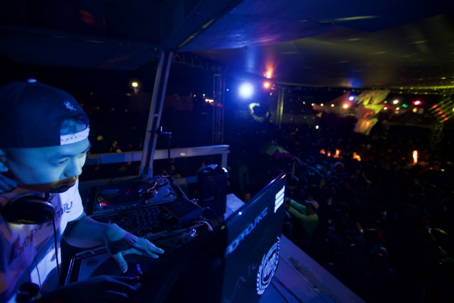 DJ Zhou Jianchao Entertains the Crowd at Coachella 2012