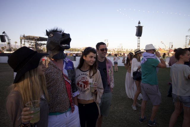 Horse mask fun at Coachella
