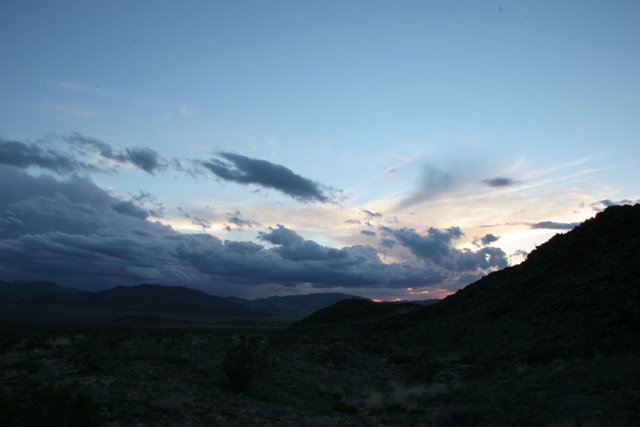 Majestic Sunset Scenery over Desolate Plateau