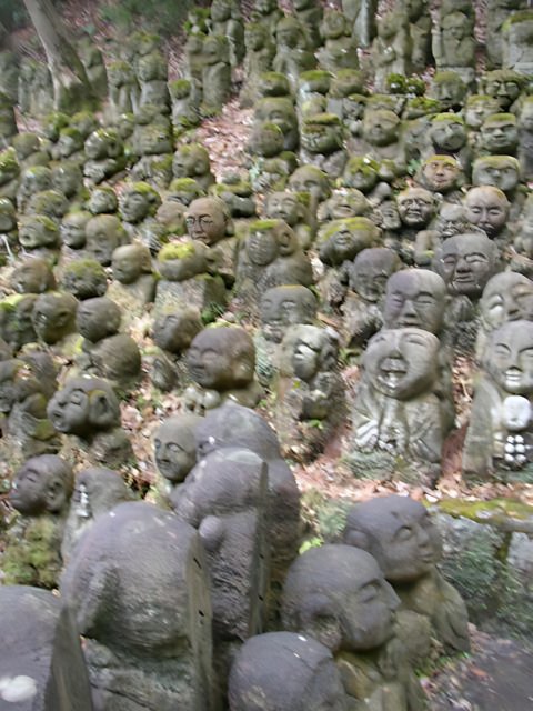 Stone Statues in the Forest