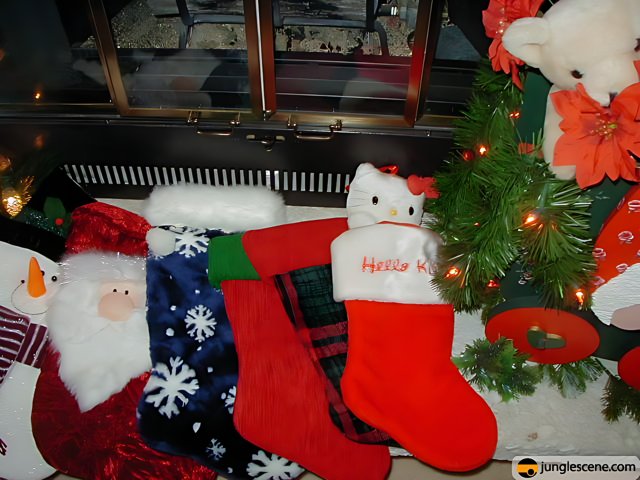 Santa & Teddy Stocking