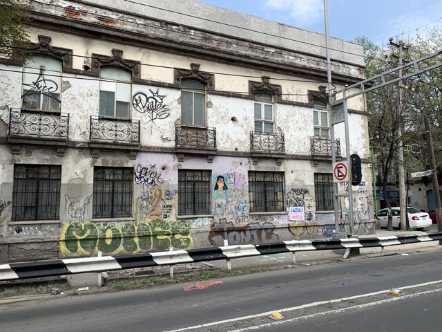 Graffiti on an Urban Building