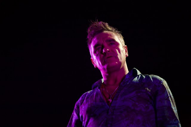Morrissey Takes the Stage in Purple